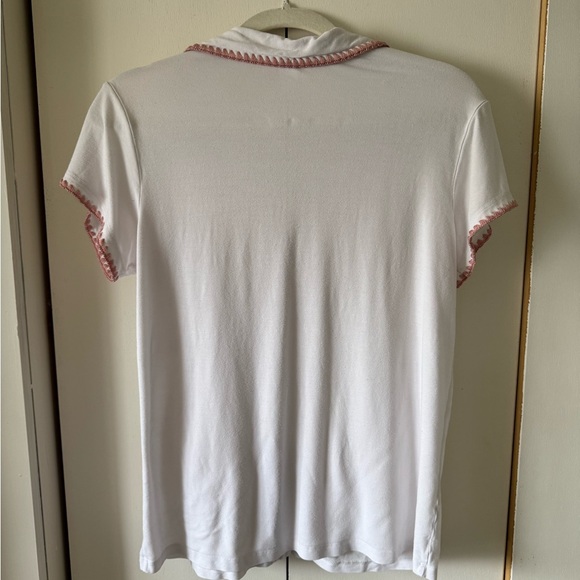 Frida TENCEL™ Modal Shortie Short PJ set in Ivory & Pink Size Small - Picture 8 of 12